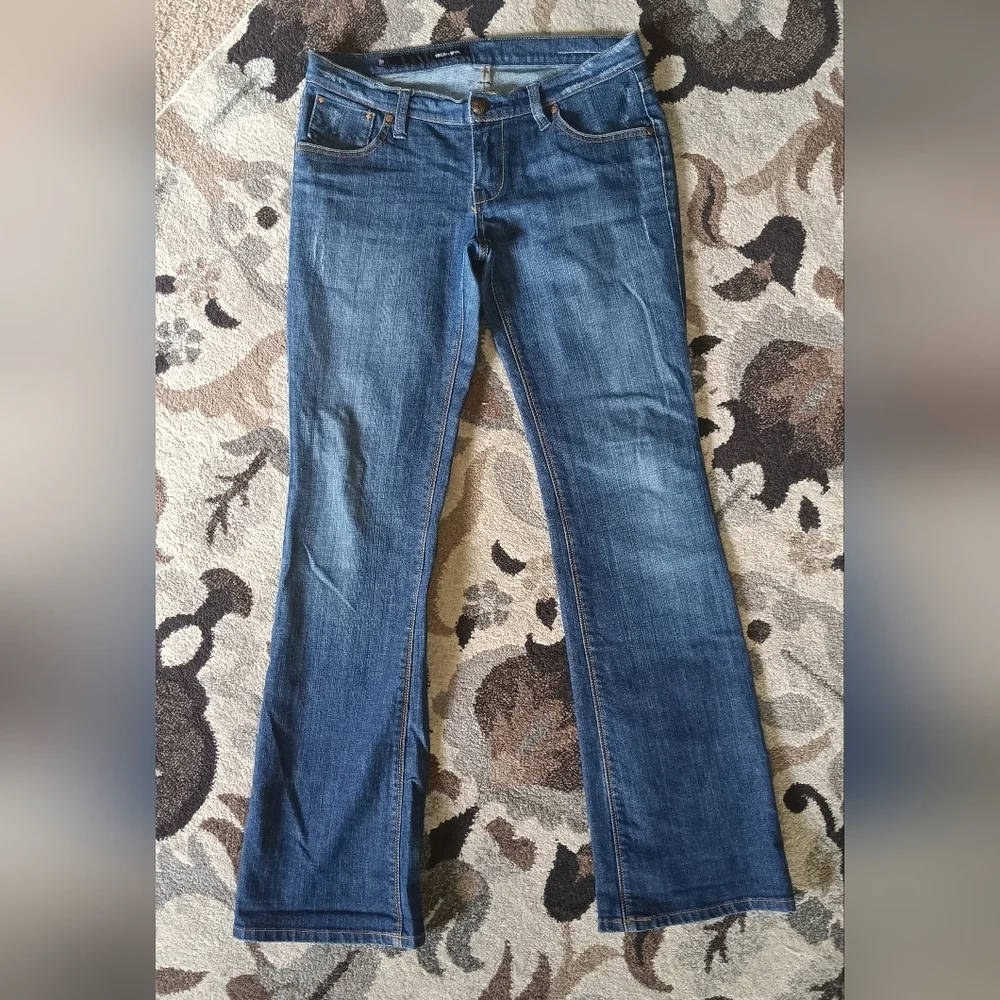 Fresh Ink Blue Jeans Women's 30 Kami Slim Bootcut Distressed Denim Pants - Picture 11 of 13